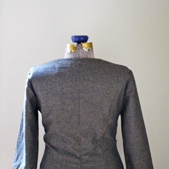 Vintage brown tweed belted dress - Picture 9 of 11